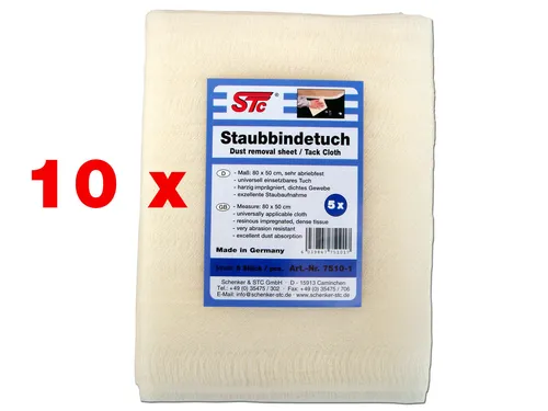 5er Pack (50 Stück) Staubbindetücher Honigtücher Staubtuch Reinigungstuch 10 x