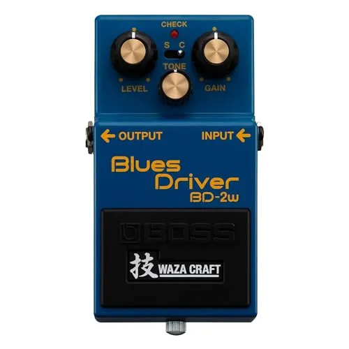 BOSS BD-2W Blues Driver | Premium Waza Craft Gitarreneffektpedal mit analoger Schaltung | Originalgetreue Reproduktion des legendären BD-2 Blues Driver | Standard & Custom Spielmodi