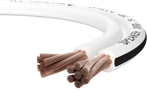 Oehlbach 196 Lautsprecherkabel 2 x 2.5mm² Weiß 20m - HiFi-Kabel mit sauerstofffreiem OFC-Kupfer für ein klares, naturgetreues Klangbild und hohe Flexibilität durch ultradünne verseilte Kupferlitzen.