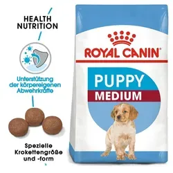 ROYAL CANIN Medium Puppy 1kg - Ausgewogenes Trockenfutter für mittelgroße Welpen, ideal für gesunde Entwicklung und 5% Rabatt mit Code ROYAL-5