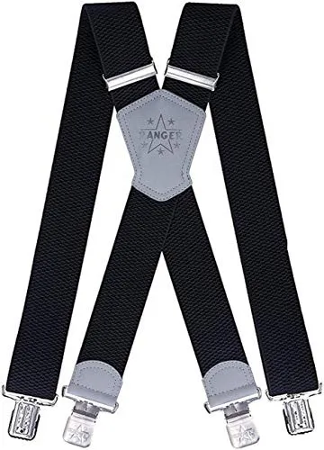 Ranger Herrenhosenträger X Form robust Dx50, Schwarz, Einheitsgröße