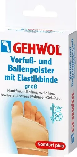 GEHWOL Vorfuß- und Ballenpolster mit Elastikbinde groß von GEHWOL