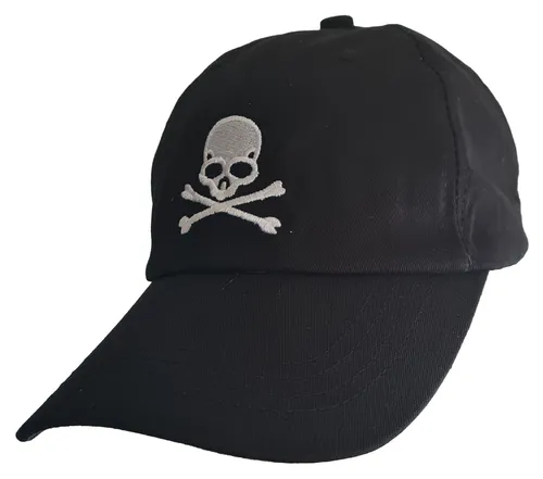 Schirmmütze Skull Totenkopf Blackwhite - Baseball Cap Punk