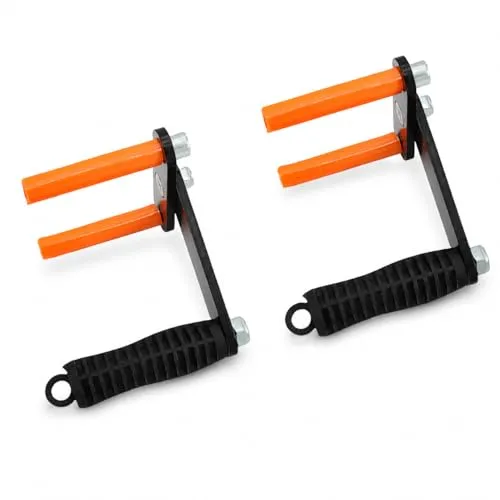 Plattenträger mit Tragegriff (zwei-Komponenten Griff für sicheren Halt, Paarweise) Board Lifter Eisen Gipskartonplatten Gripper Panel Carrier Plattengreifer für Handlich Transport,Schwarz