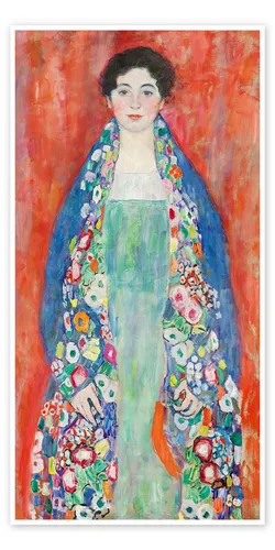 Posterlounge Wandbild Porträt von Fräulein Lieser, Gustav Klimt, erhältlich als Poster, Leinwandbild, Wandsticker oder Acrylglasbild