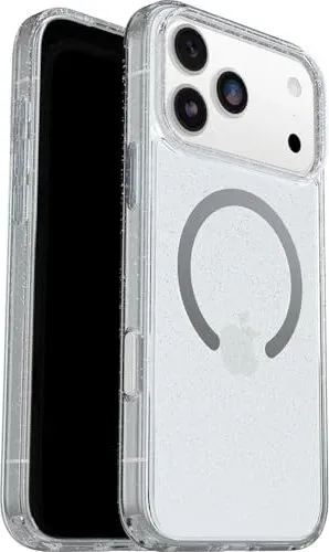 OtterBox Symmetry MagSafe CC für iPhone 17 Pro Max - Stardust-clear - Schutzhülle für Apple iPhone 17 Pro Max mit MagSafe-Kompatibilität, schlankes Design und hervorragender Stoßfestigkeit.