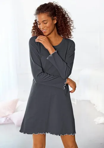 LASCANA Sleepshirt mit Wellensaum von LASCANA 
