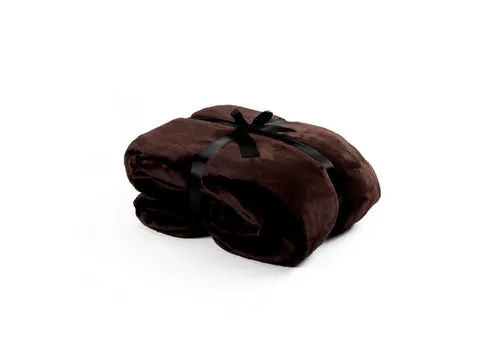 ESTEXO Tagesdecke Kuscheldecke Wohndecke 220 x 240 cm Flanell Decke Bettüberwurf Braun