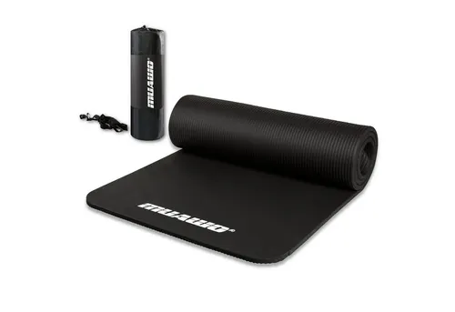 Muawo Fitnessmatte – Extra dicke 15 mm Yogamatte mit Tragegurt - Sportmatte mit 15 mm Dicke für optimalen Gelenkschutz, rutschfest und wasserundurchlässig, ideal für Training und als Spielmatte für Kinder.
