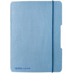 Notizheft flex, Leinen, A6, 40 Blatt, hellblau, punktiert