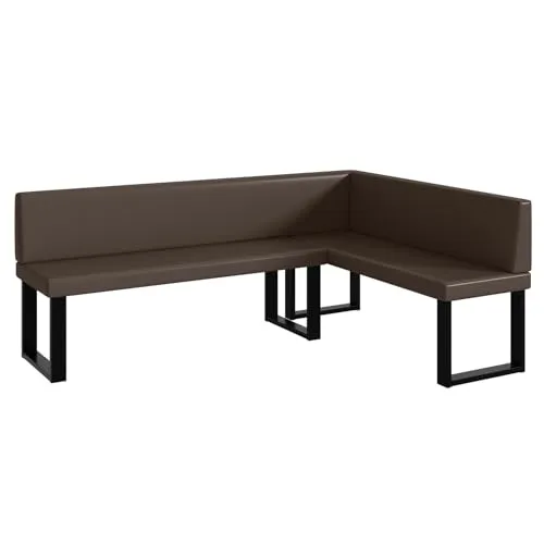 MEBLINI Eckbank für Esszimmer in braun von MEBLINI