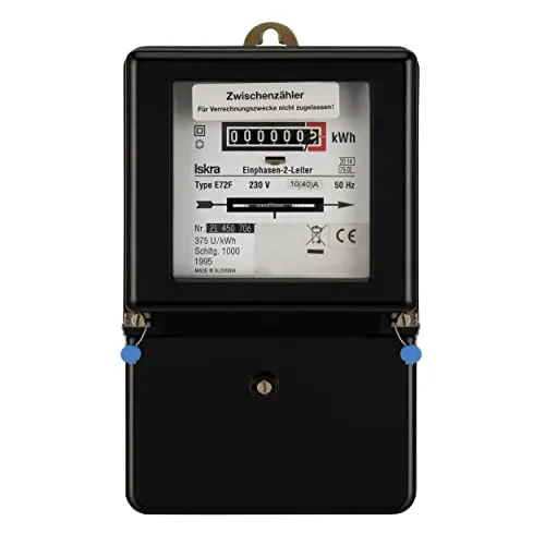 REV Strommessgerät – Zwischenzähler 10/40A, schwarz - Sonstiges Kabelzubehör – Ungeechter Stromzähler zur einfachen Messung des Energieverbrauchs von Haushaltsgeräten, ideal für die Überprüfung Ihrer Elektroinstallation.