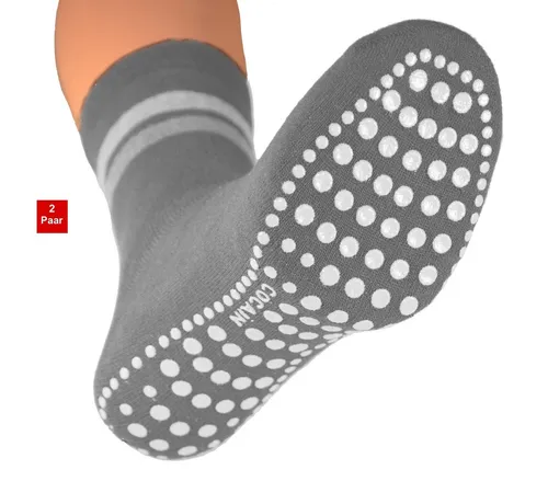 Cocain underwear ABS-Socken 2 Paar Damen Herren ABS Stopper-Socken Anti Rutsch Socken Noppen (2-Paar) gummierte Noppen