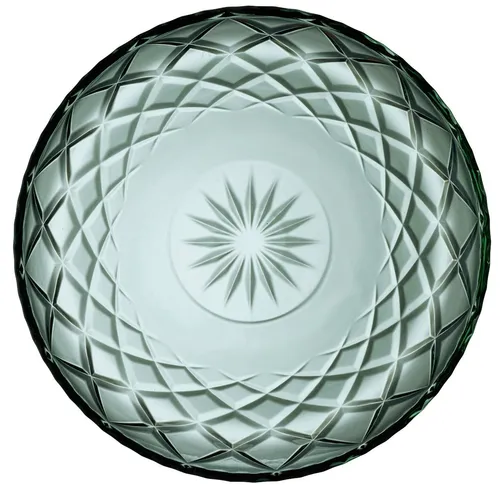 Lyngby Glas Servierplatte Sorrento - Eleganter Servierteller aus Glas - Teller aus hochwertigem Glas in stilvollem Grün, ideal zum Servieren von Speisen und als dekoratives Element für jeden Tisch.