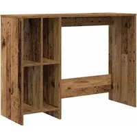 vidaXL Schreibtisch Altholz-Optik 102,5x35x75 cm - Kinderschreibtische mit modernem Design, reichlich Stauraum und pflegeleichter Oberfläche – ideal für kleine Räume und Home Office!