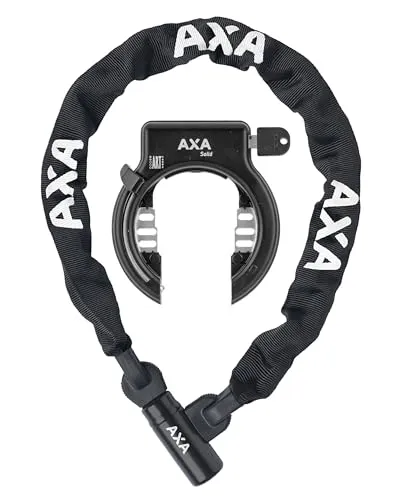 Axa Unisex – Erwachsene City100 Rahmenschloss, Schwarz, Einheitsgröße