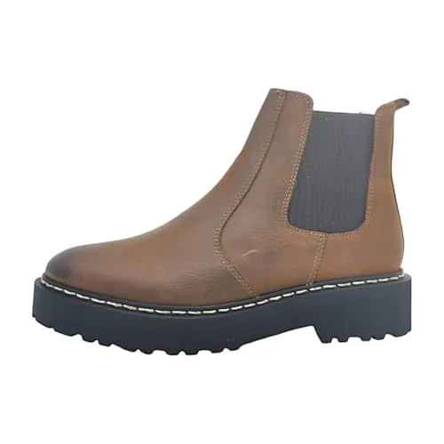 Palpa Damenschuhe Gefütterte Stiefelette Braun, Schuhgröße 41 EU - Wanderschuhe mit warmem Futter für optimalen Komfort und Wärme in der Freizeit, ideal für kalte Tage.
