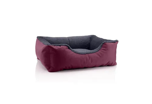 BedDog Hundebett Teddy M – Waschbares Hundesofa aus Cordura und Microfaser-Velours