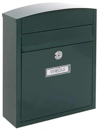 Arregui 1832D61 - Kompakter Außenbriefkasten aus Stahl - Wandbriefkasten aus verzinktem Stahl, wetterfest und korrosionsbeständig. Ideal für DIN A5 Post und einfach zu montieren.