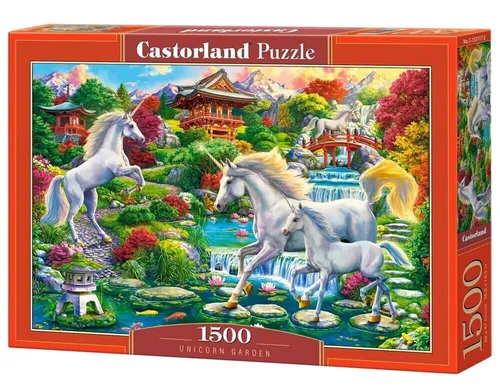 Castorland C-152117-2 Unicorn Garden, Puzzle 1500 Teile 68 x 47 cm