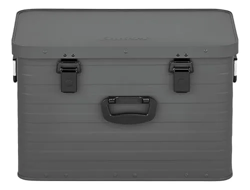 Enders® Aufbewahrungsbox Alubox 63 L grau - Robuste und wetterfeste Alubox mit Moosgummidichtung, ideal für sicheren Transport und Lagerung. Stapelbar und rostfrei, perfekt für Outdoor- und Indoor-Anwendungen.