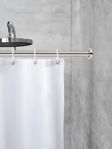 SCHÖNER WOHNEN-Kollektion Duschvorhangstange »Obleon« - Duschvorhangstange ausziehbar, ohne Bohren und aus Edelstahl, ideal für eine einfache Wandmontage in jedem Badezimmer.