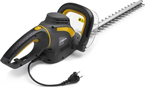 STIGA HT 105c Elektro-Heckenschere 500W - Heckenschere mit 51cm Doppelklinge und 500W Leistung, ideal für präzise Schnitte und Benutzerfreundlichkeit dank geringem Gewicht von nur 3kg.