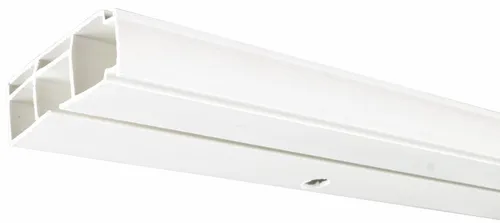 Liedeco Gardinenstange, 1-läufig, Fixmaß, verschraubt, Kunststoff