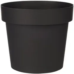Produktbild Blumentopf, Anthrazit, Kunststoff, 22.5 cm, Dekoration, Blumen & Zubehör, Übertöpfe