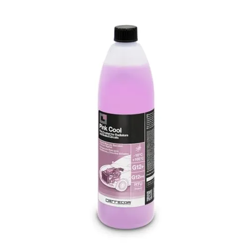 ERRECOM Pink Cool, Rosa Kühlerflüssigkeit -10°C/+103°C, G12+ G12++ Frostschutzmittel, mit SI-Oat Inhibitorpaket 100% silylalysiert, Gebrauchsfertig, 1 Liter