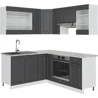 Vicco Eckküche Fame-Line - Küchenzeilen im Landhausstil, mit hochwertigen Fronten und edlem Design, ideal für stilvolle und komfortable Küchenlösungen.