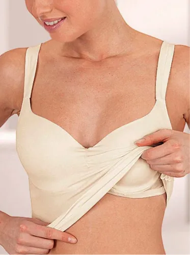 VIANIA! Dessous BH-Hemd Damen 101652 - Elegantes BH Hemd mit Cups - Funktionsunterwäsche: Bequemes BH-Hemd mit geformten Cups für optimalen Tragekomfort, ideal als Unterhemd oder Top für Büro und Freizeit.