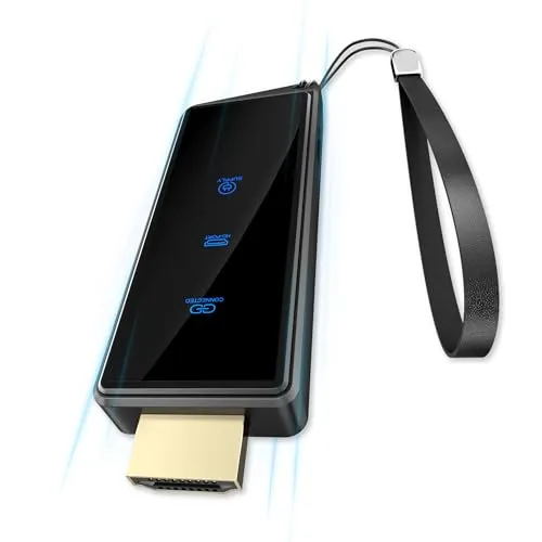 Miracast Wireless Hdmi Dongle Adapte, Tragbares Hdmi Adapter Dongle mit für Streaming von Video/Audio/Dateien Übertragung von Android-Smartphone auf HDTV