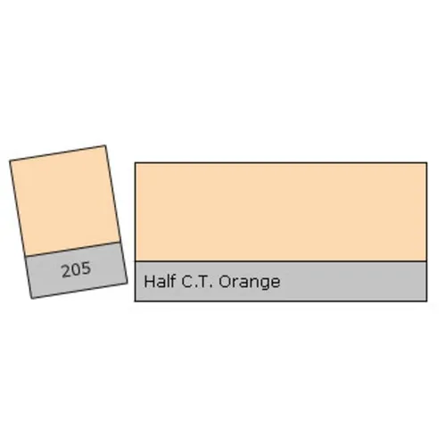 Lee Filter Roll 205 H. C.T. Orange von Lee