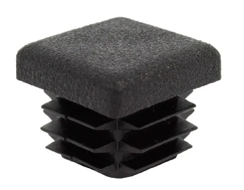 Alberts 859015 Verschlussstopfen für Vierkantrohre | Kunststoff, schwarz | Breite 20 mm | 16er Set