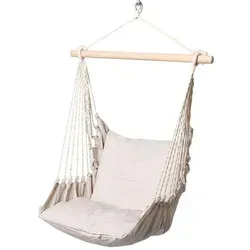 HOBEA-Germany Hängesessel Toskana mit Kissenhüllen in beige von HOBEA