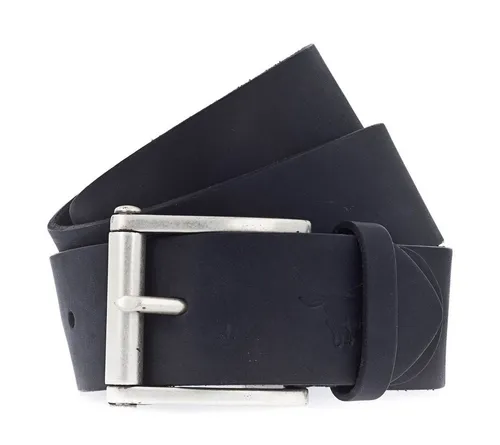 MUSTANG Ledergürtel mit Vintage-Look, 4,5 cm schwarz - Gürtel aus 100% Rindsleder mit Roll-Schließe, ideal für einen lässigen und klassischen Look. Perfekt für jeden Anlass und verleiht deinem Outfit das gewisse Etwas.
