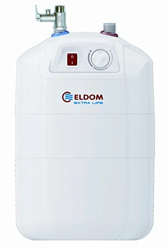 ELDOM Untertisch 10 Liter Boiler - Effizienter Warmwasserspeicher - Warmwasserspeicher mit 10 Litern Kapazität, druckfest und elektrisch, ideal für platzsparende Montage unter der Spüle.