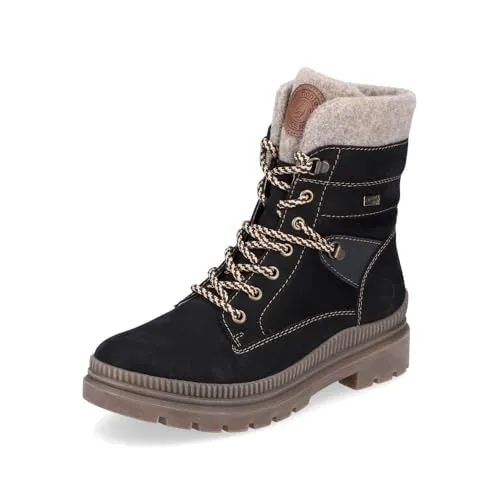 Remonte FIBER-GRIP Winterboots Schnürstiefelette - Wanderschuhe mit atmungsaktiven TEX-Membrane, warmem Schurwollfutter und rutschfester Profilsohle für optimalen Komfort und Sicherheit bei winterlichen Bedingungen.