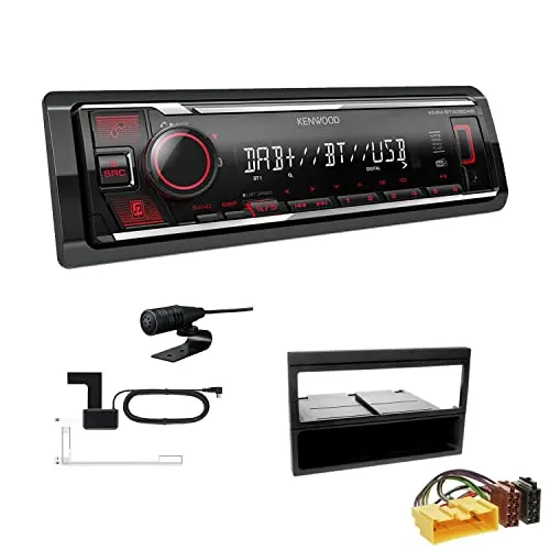 Kenwood KMM-BT408DAB Autoradio mit DAB+ und Bluetooth - Digital Media-Receiver für Mazda MX-5 II (2000-2005) mit integriertem DAB+ Empfänger, Bluetooth für Freisprechen & Audiowiedergabe, und 5 Audio-Streaming-Geräte gleichzeitig koppelbar.