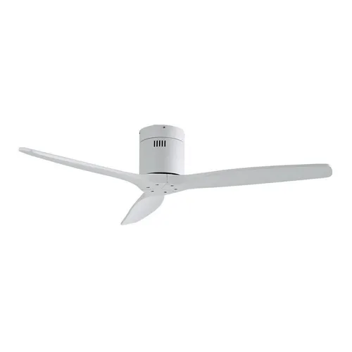 Lucande Deckenventilator Vindur, weiß, DC, leise, Ø 132 cm - Eleganter Deckenventilator Vindur mit Fernbedienung und leisen DC-Motor. Ideal für Sommer und Winter, sorgt für angenehme Luftzirkulation im Raum.