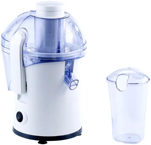 PEARL Saftzentrifuge: Kompakter 260 Watt Entsafter für frische Säfte - Zentrifugal-Entsafter mit 10.000 Upm für schnelle, frische Säfte ohne Fruchtfleisch. Ideal für kleine Küchen, geräuscharm und leicht zu reinigen. Perfekt für Obst und Gemüse!