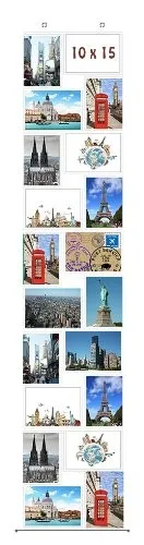 Fotovorhang Bilderhalter Fotocollage Bilderrahmen Kartenhalter Foto Collage10x15