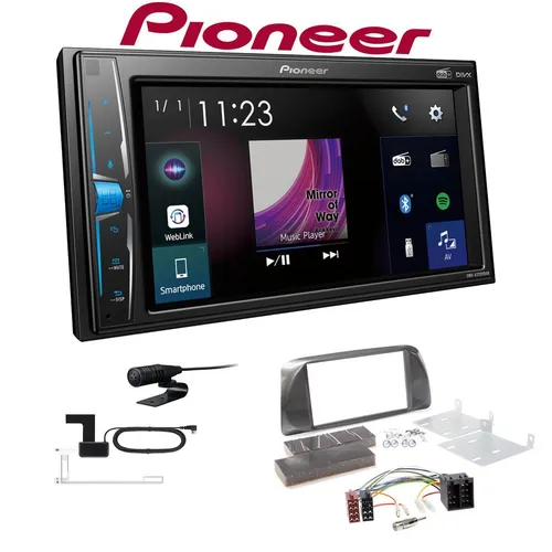 Produktbild Pioneer Multimedia Autoradio Bluetooth DAB+ für Alfa Romeo Giulietta silber