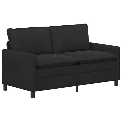 vidaXL Samt Sofa Schwarz 156 x 81 x 87,5 cm – Modern & Elegant - Elegantes Sofa in Schwarz mit hochwertiger Samt-Oberfläche für stilvolle Innenräume. Ergonomisches Design und stabile Konstruktion sorgen für besten Komfort und Langlebigkeit. Ideal für entspannte Stunden und gesellige Treffen.