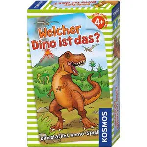 KOSMOS 711313 Welcher Dino ist das? - Dino Memo Spiel für 2-4 Spieler ab 4 Jahren, lehrreiches Reisespiel mit spannenden Dino-Infos