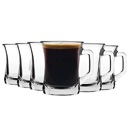 LAV ZPL404AX Teeglas 6er Set 225cc - Elegante Teegläser aus hochwertigem Glas, spülmaschinenfest und ideal für Tee-Liebhaber. Perfekt für Zuhause, Büros und Gastronomie.