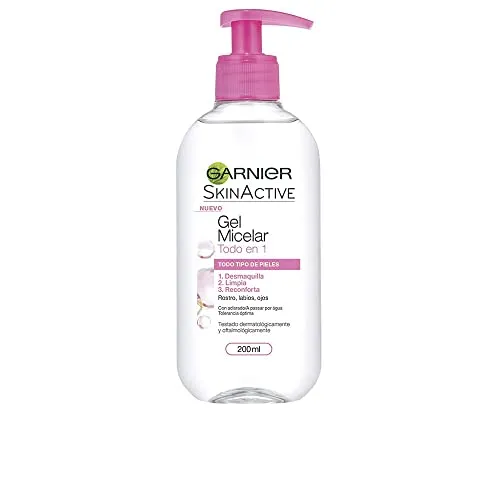 Garnier Make Up Entferner 200 ml - Reinigungsschaum & Gele für das Gesicht, sanfte Reinigung mit physiologischem pH-Wert für geschmeidige Haut, ideal für empfindliche Hauttypen.