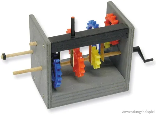 matches21 HOME & HOBBY 3-Gang Getriebe Bausatz Kinder 12+ Holzbaukasten