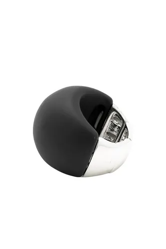 COLLEZIONE ALESSANDRO Fingerring BlackSphere in schwarz von collezione alessandro